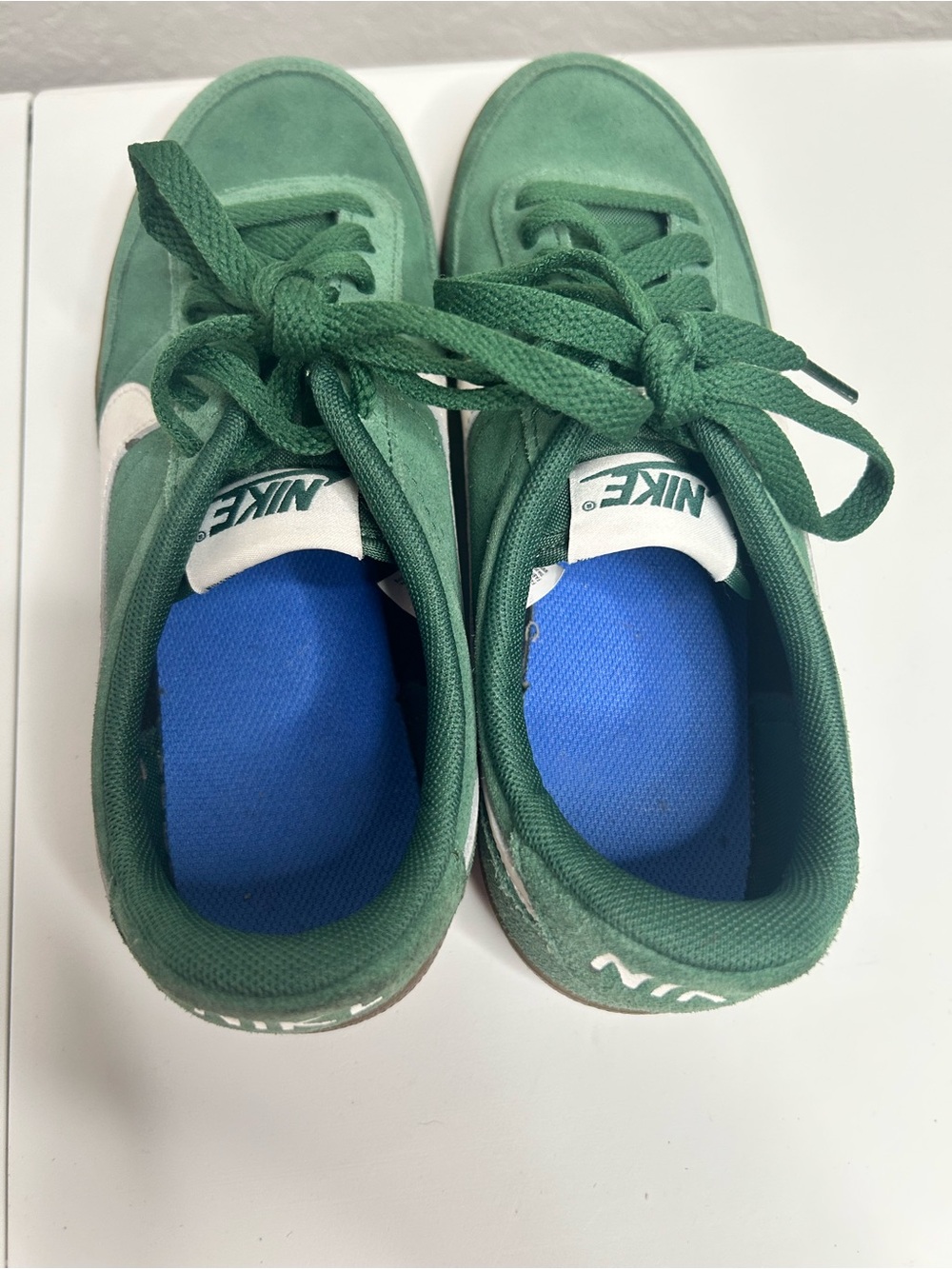 Nike Killshot 2 Fir Gum Green Suede Sneakers White Swoosh Gum Sole Size 6.5Y - Picture 5 of 10